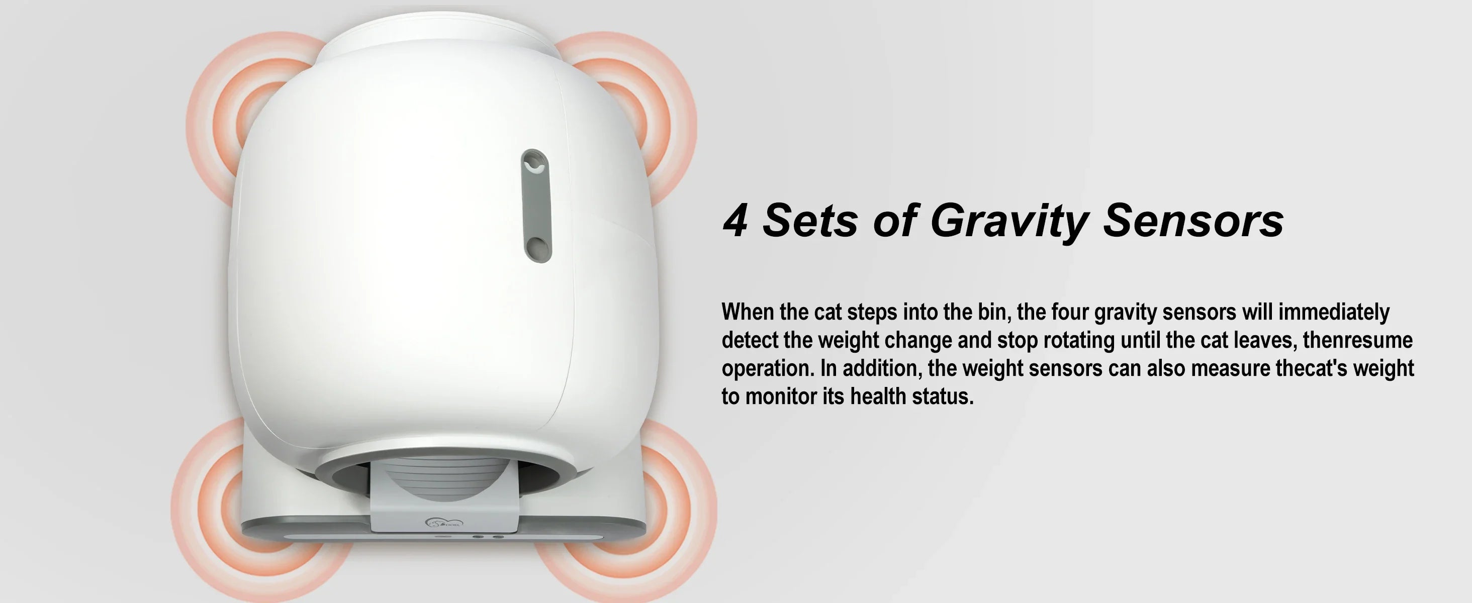 Smart Self-Cleaning Cat Litter Box – Wi-Fi Connected, Safe & Elegant