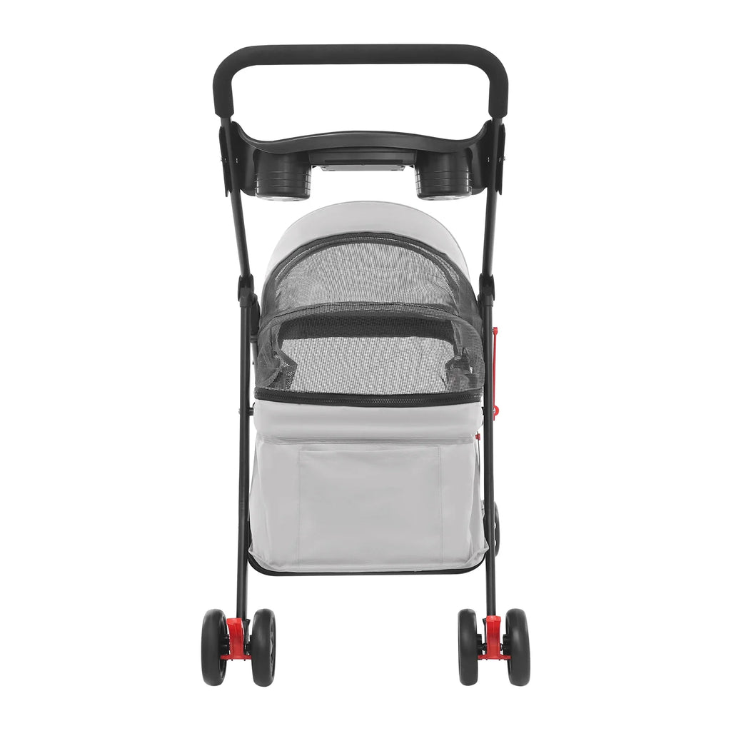 Foldable Lightweight Pet Cart For Small To Medium Dogs And Cats Outdoor Dog Walking Is Effortless