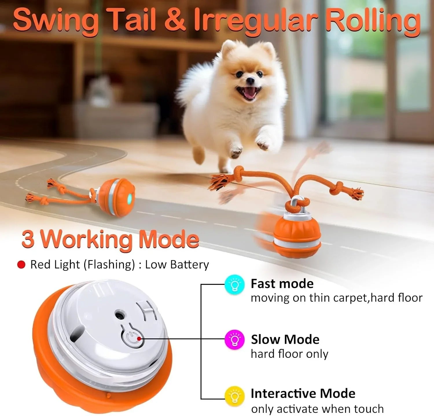 Smart Interactive Pet Ball – Intelligent Motion, Endless Engagement