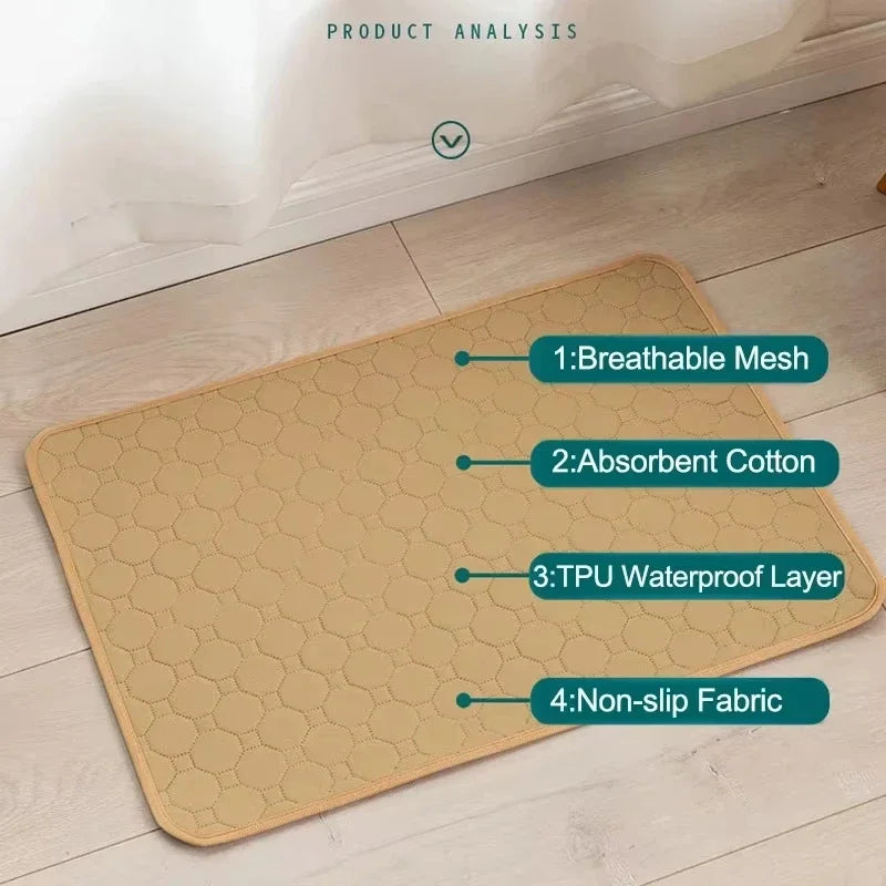 QuickDry Absorbent Washable Pet Pad Blanket